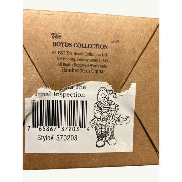 Boyds Carvers Choice Santa Ornament The Final Inspection  Limited Edition - Picture 3 of 13